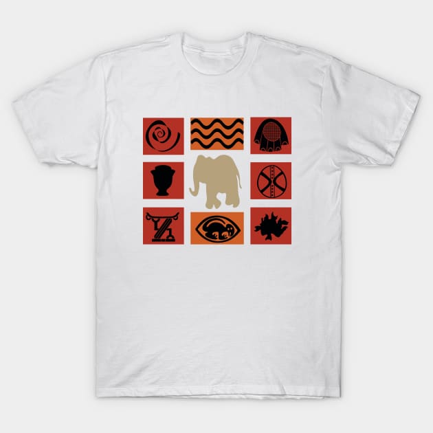 African abstract tribal pattern T-Shirt by omitay